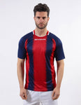 Shirt Calcio Givova Stripe Rosso/Blu