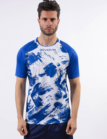Shirt Calcio Givova Art Azzurro/Bianco