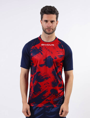 Shirt Calcio Givova Art Rosso/Blu