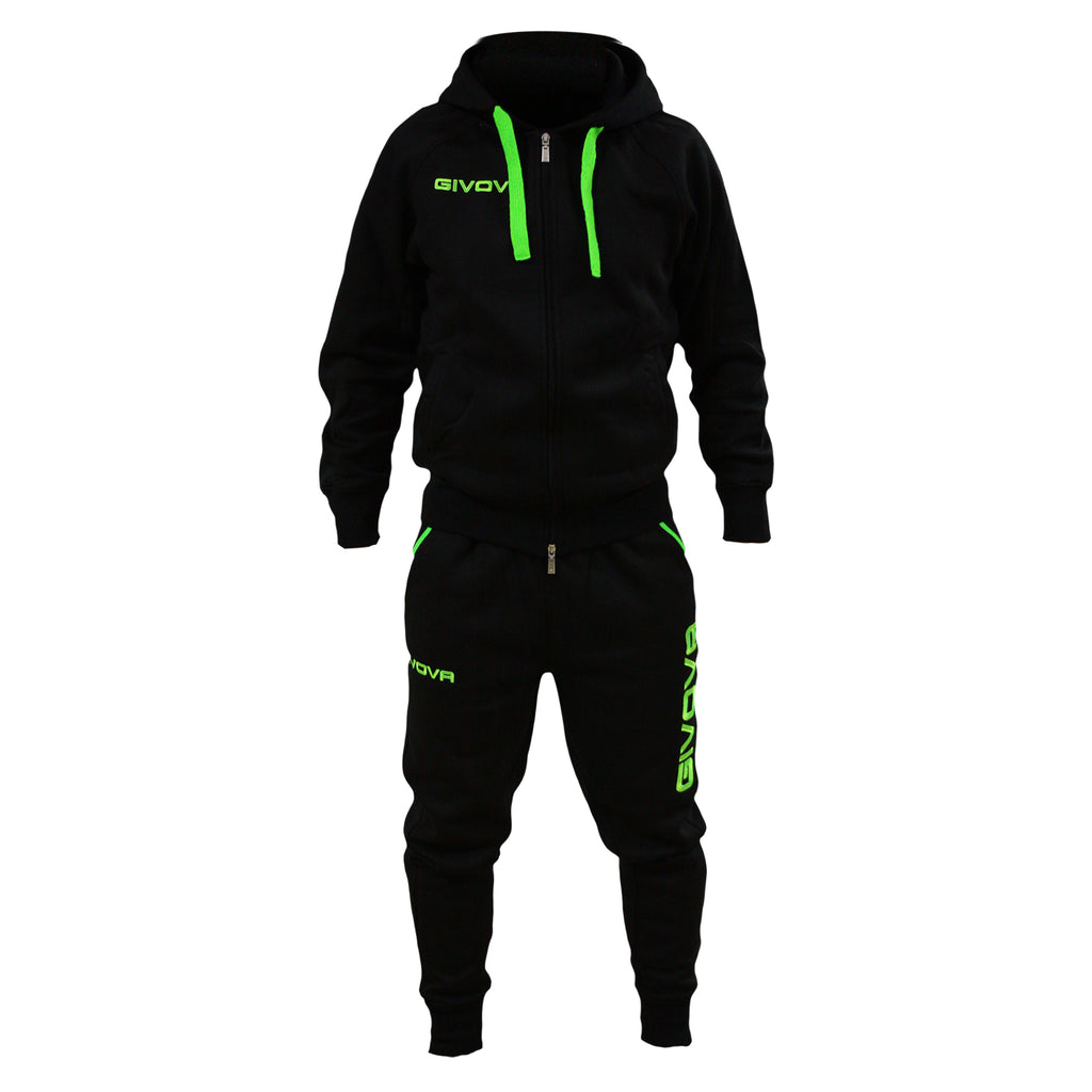 Tuta Givova King LF21 Nero/Verde Fluo